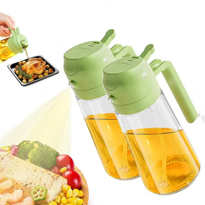 2 in1 Oil Spray Bottle Plastic Kitchen Barbecue