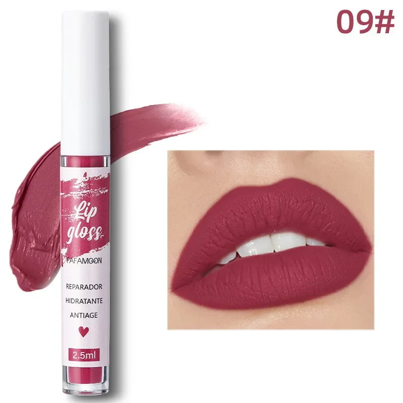 Rose Red Matte Liquid Lipstick Makeup