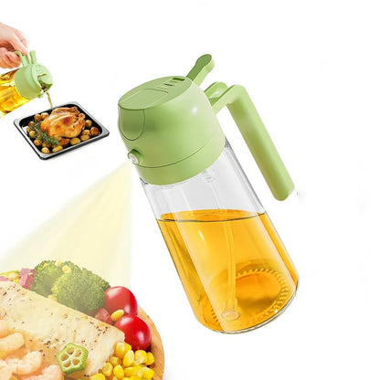 2 in1 Oil Spray Bottle Plastic Kitchen Barbecue