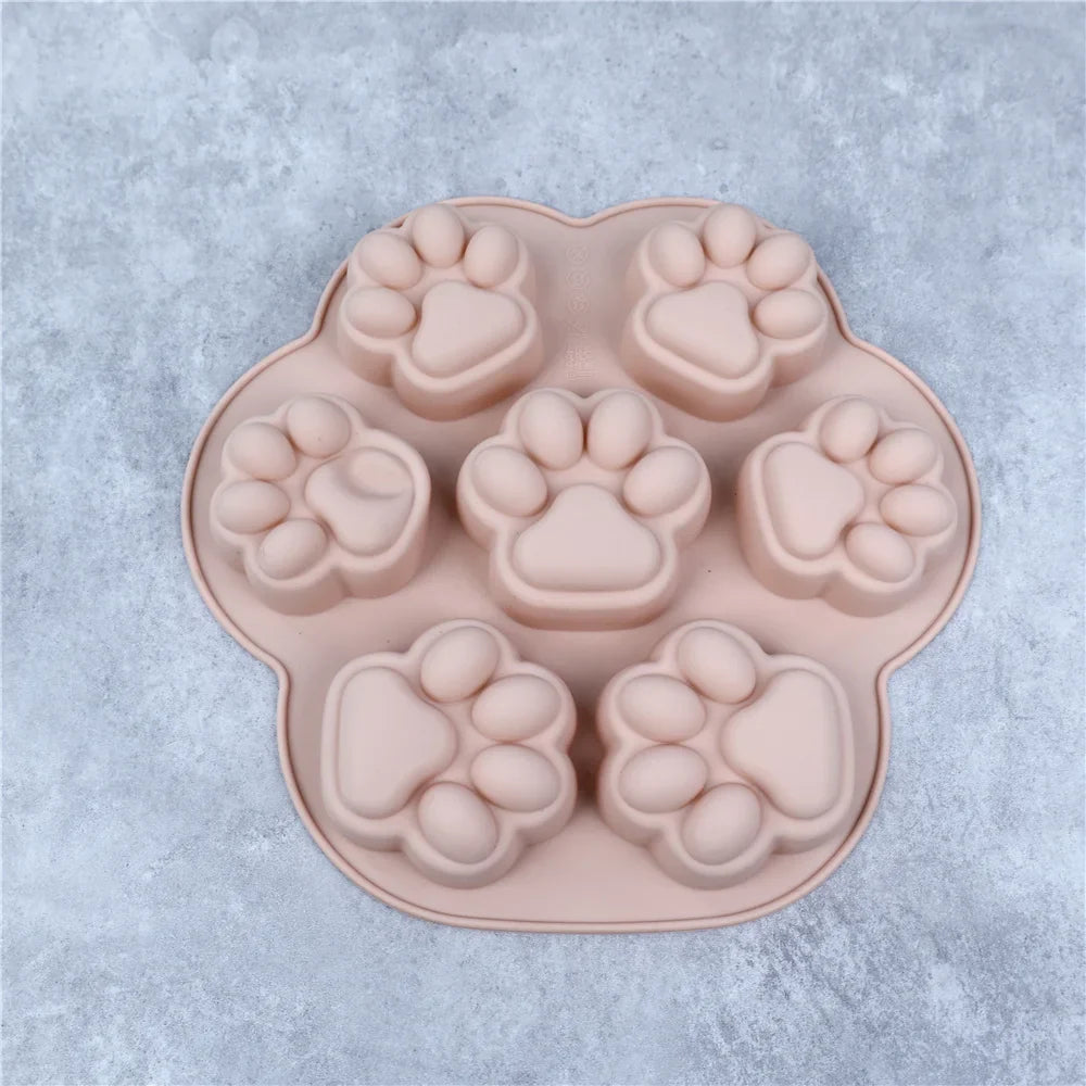 Cat Footprint Silicone Mold Cake Moulds Cookie Cutter