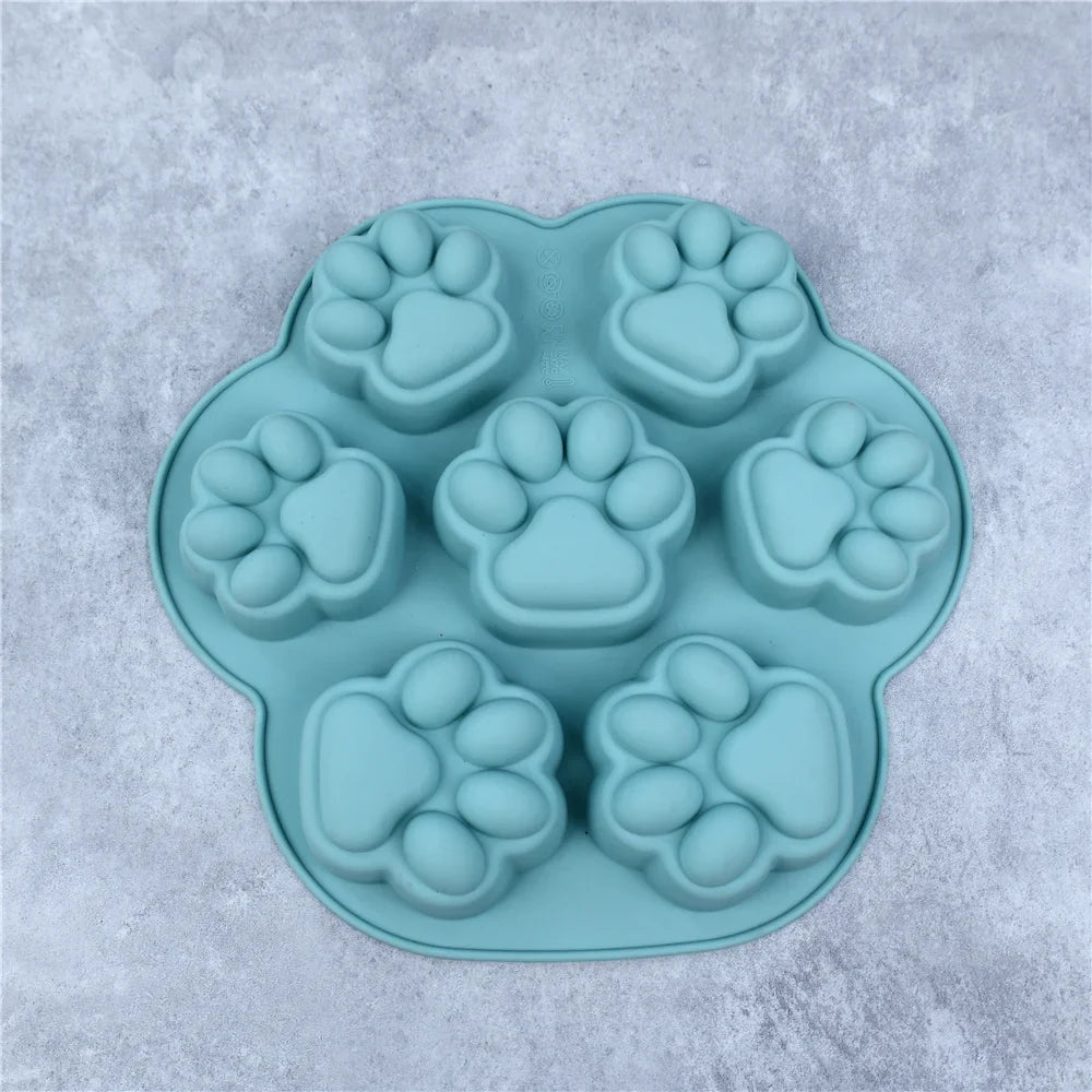 Cat Footprint Silicone Mold Cake Moulds Cookie Cutter