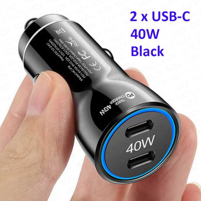 MZX 40W Smart Car Charger PD Type C