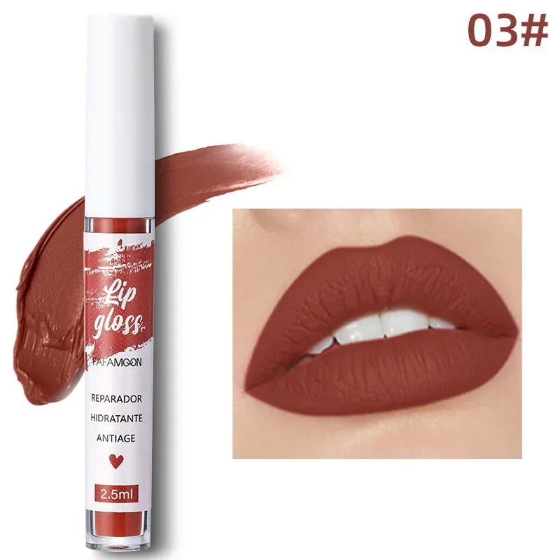 Rose Red Matte Liquid Lipstick Makeup