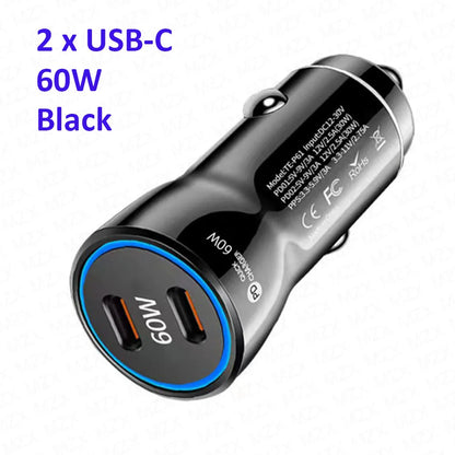 MZX 40W Smart Car Charger PD Type C